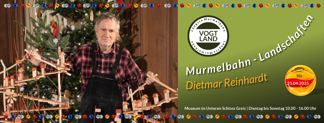 Murmelbahn-Landschaften - Die längste Murmelbahn im Vogtland von Dietmar Reinhardt | bis 21.04.2025 im Museum im Unteren Schloss